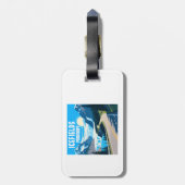 Icefields Parkway Alberta Canada Landschap Bagagelabel (Achterkant verticaal)