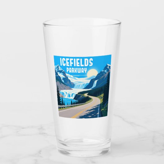 Icefields Parkway Alberta Canada Landschap Glas (Voorkant)