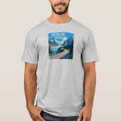 Icefields Parkway Alberta Canada Landschap T-shirt (Voorkant)