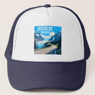 Icefields Parkway Alberta Canada Landschap Trucker Pet