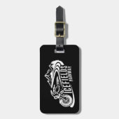 Icefields Parkway Alberta Canada Motorcycle Bagagelabel (Voorkant verticaal)