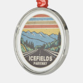 Icefields Parkway Alberta Canada Mountains Metalen Ornament (Links)