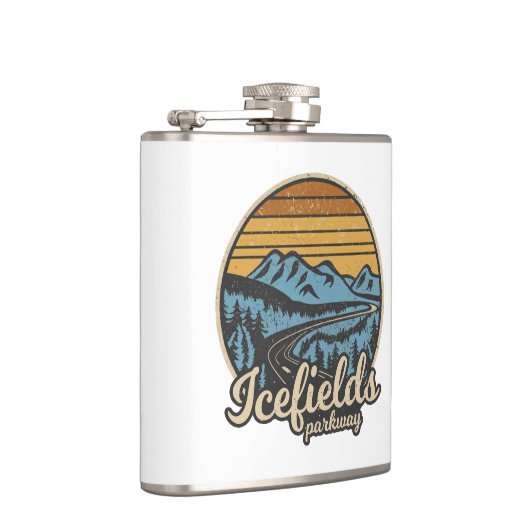 Icefields Parkway Alberta Canada Retro Heupfles (Rechts)