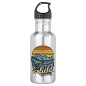 Icefields Parkway Alberta Canada Retro Waterfles (Voorkant)