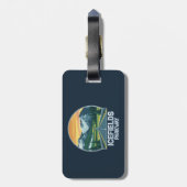 Icefields Parkway Alberta Canada Vista Bagagelabel (Achterkant verticaal)