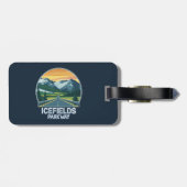 Icefields Parkway Alberta Canada Vista Bagagelabel (Achterkant horizontaal)