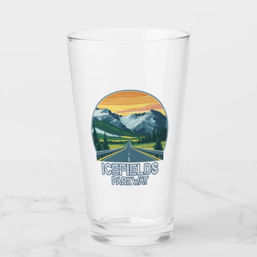 Icefields Parkway Alberta Canada Vista Glas (Voorkant)