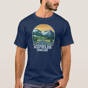 Icefields Parkway Alberta Canada Vista T-shirt