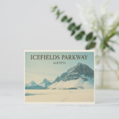 Icefields Parkway Alberta - Canadese Rockies Briefkaart (Staand voorkant)