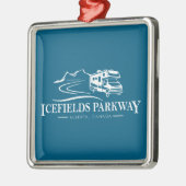 Icefields Parkway Alberta Recreatievoertuig Metalen Ornament (Links)