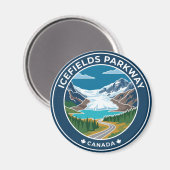 Icefields Parkway Canada Magneet (Voorkant / Achterkant)