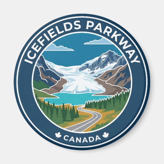 Icefields Parkway Canada Magneet (Voorkant)