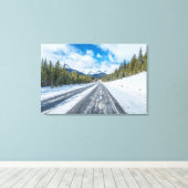Icefields Parkway Canvas Afdruk (Insitu (Houten vloer))