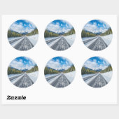Icefields Parkway Ronde Sticker (Vel)