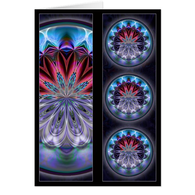 IceFire Mandala Bladwijzer Card (Voorkant)