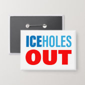 ICEholes OUT Button (Voorkant / Achterkant)
