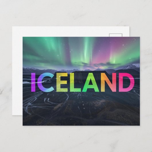 Iceland Briefkaart (Voorkant / Achterkant)