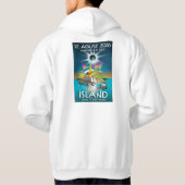 Iceland eclipse 2026 - hoodie  (Achterkant)