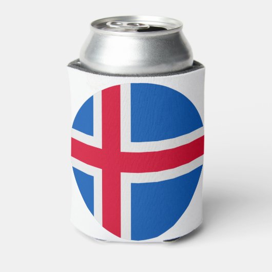 Iceland Flag Blikjeskoeler (Blikje Achterkant)