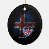 Iceland flag keramisch ornament (Links)