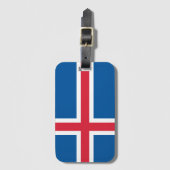 Iceland flag Luggage Tag Bagagelabel (Voorkant (verticaal))