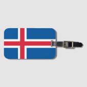 Iceland flag Luggage Tag Bagagelabel (Voorkant (horizontaal))
