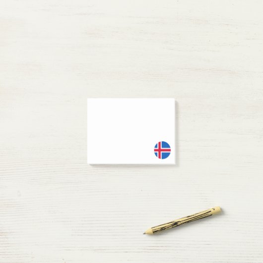 Iceland Flag Post-it® Notes (Op bureau)