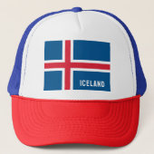 Iceland Flag Trucker Pet (Voorkant)