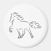 iceland horse magneet (Voorkant)