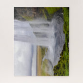 Iceland Jigsaw Puzzle - Seljalandsfoss Waterfall Legpuzzel (Verticaal)
