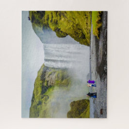 Iceland Jigsaw Puzzle - Skogafoss waterfall Legpuzzel