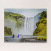 Iceland Jigsaw Puzzle - Skogafoss waterfall Legpuzzel (Horizontaal)