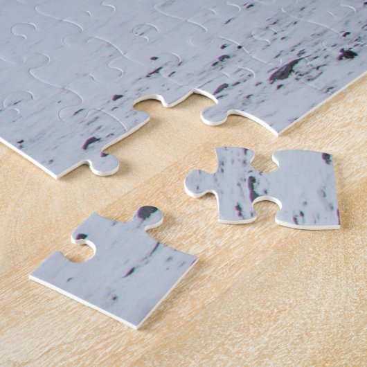 Iceland Jigsaw Puzzle - Skogafoss waterfall Winter Legpuzzel (Zijkant)