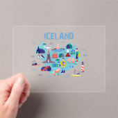 Iceland map acryl uitnodigingen (Insitu (Draagbaar))