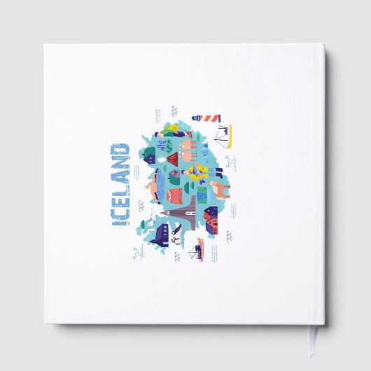 Iceland map gastenboek (Achterkant)