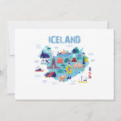 Iceland map kaart (Voorkant)
