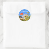 Iceland Poppy Ronde Sticker (Tas)