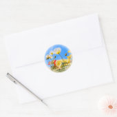 Iceland Poppy Ronde Sticker (Envelop)