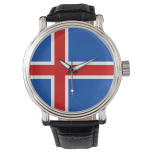 Iceland Watch - De vlag van IJsland Horloge
