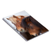 Icelandic Horse during winter on Iceland Notitieboek (Rechterzijde)