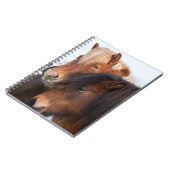 Icelandic Horse during winter on Iceland Notitieboek (Linkerzijde)