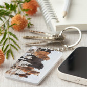 Icelandic Horse during winter on Iceland Sleutelhanger (Voorkant Rechts)