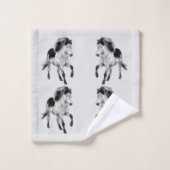 Icelandic horse in motion bad handdoek (Wasdoekje)