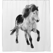 Icelandic horse in motion douchegordijn (Voorkant)