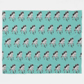 Icelandic horse in motion fleece deken (Voorkant (Horizontaal))