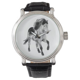 Icelandic horse in motion horloge