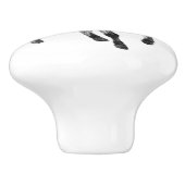 Icelandic horse in motion keramische knop (Zijkant)