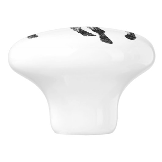 Icelandic horse in motion keramische knop (Zijkant)