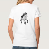 Icelandic horse in motion t-shirt (Achterkant)