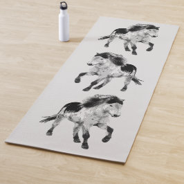 Icelandic horse in motion yogamat